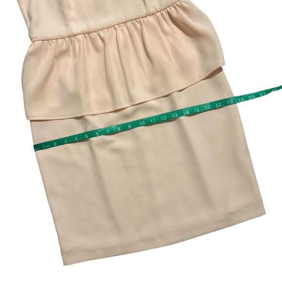 GIANNI BINI NWT Pale Pink Sleeveless Peplum Waist Dress 6 - Picture 5 of 10